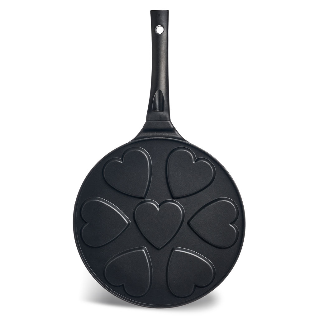 СКОВОРОДА AGNESS СЕРДЦЕ ДЛЯ ОЛАДИЙ С АНТИПРИГАР.ПОКРЫТИЕМ ДИАМЕТР=26.5 СМ. фото 3