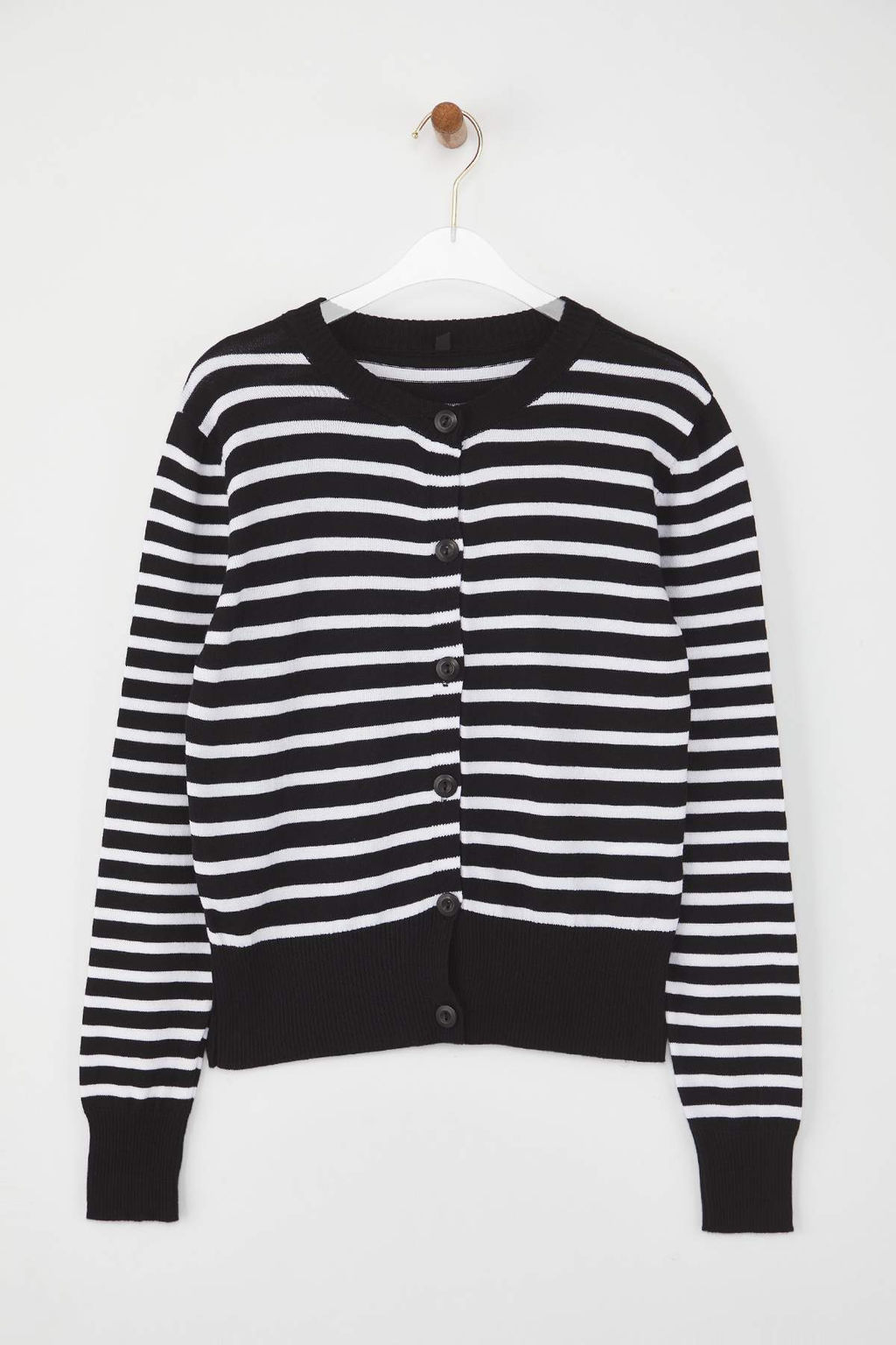 Siyah Pamuk Kar?s?ml? Basic Triko H?rka TWOAW26HI00187