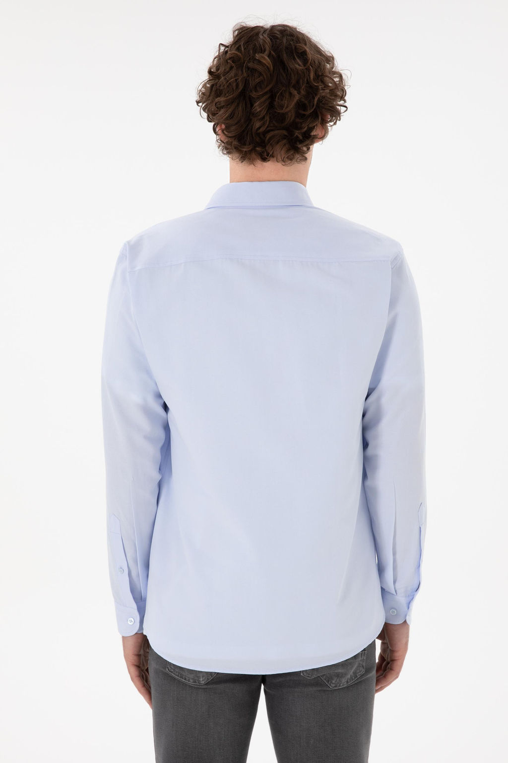 Erkek A__k Mavi Uzun Kollu Basic G_mlek Sepette S_rpriz _ndirim - U.s. polo assn фото 6