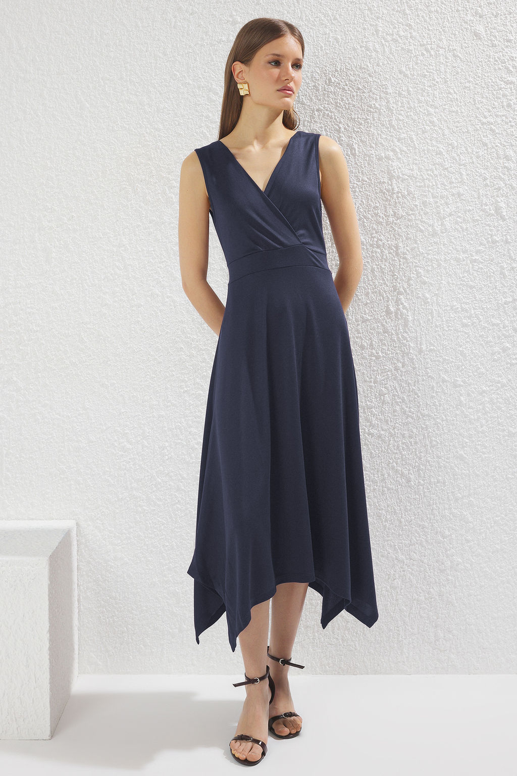 Murdum Pike Y?rtmacl? Kruvaze Kapamal? Maxi Esnek Orme Elbise TWOSS25EL00458 - Trendyolmilla фото 13