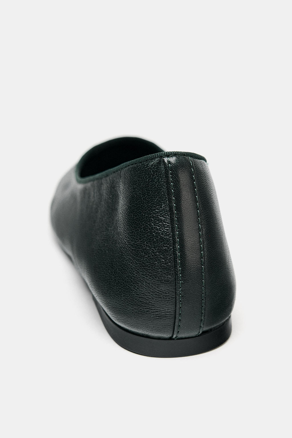 LEATHER BALLET FLATS - Zara фото 10