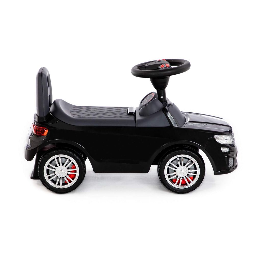 Каталка-автомобиль SuperCar №6 со звуковым сигналом (чёрная) - Полесье фото 5