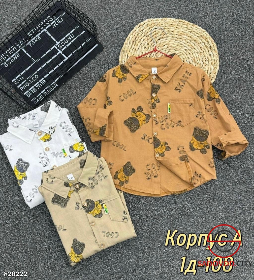 Рубашка для мальчика с рисунком