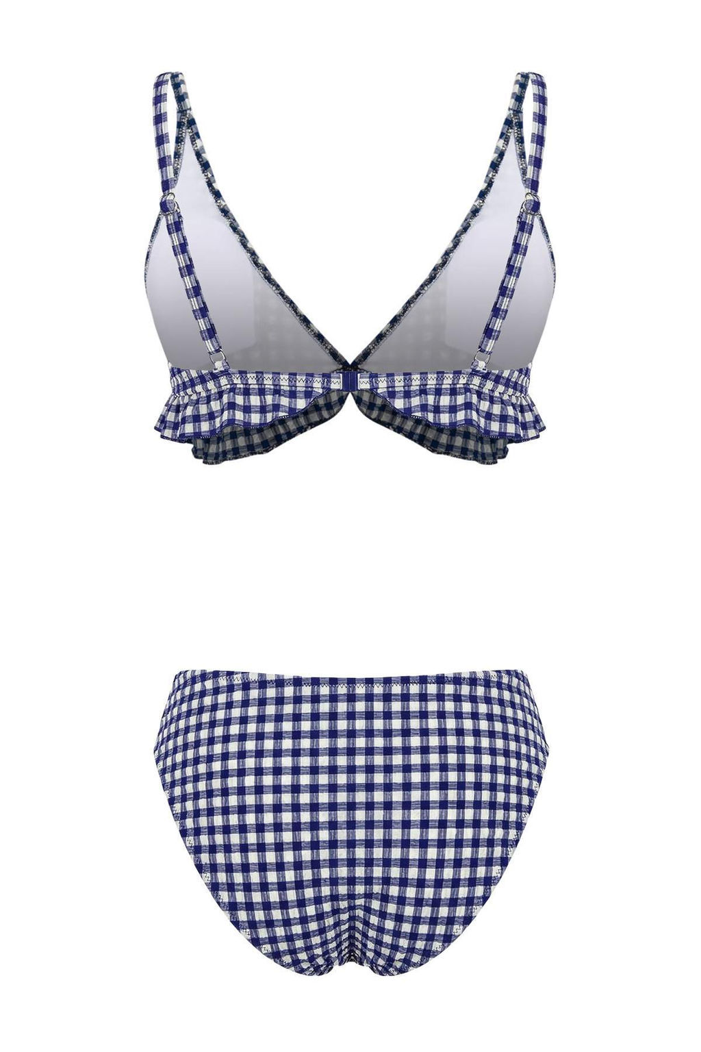 Ekose Desenli Ucgen Dokulu F?rf?rl? Kapl? Dusuk Bel Regular Bikini Tak?m? TBESS26BT00025 - Trendyolmilla фото 3