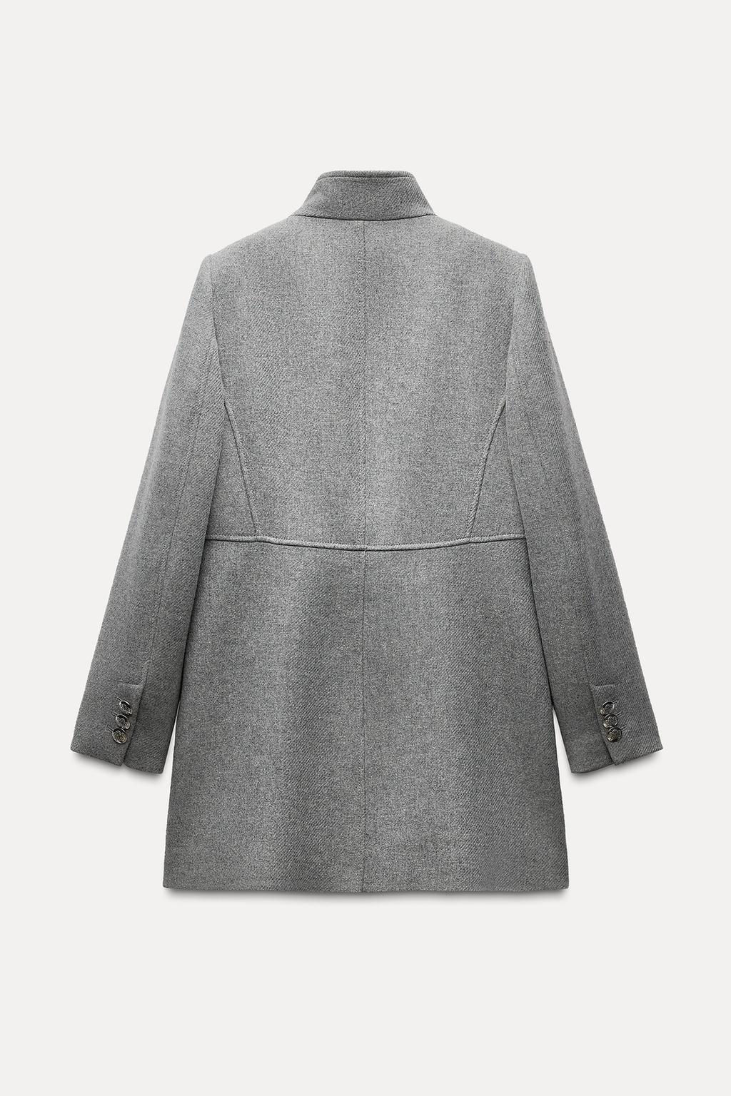 WOOL DOUBLE-BREASTED COAT - Zara фото 7