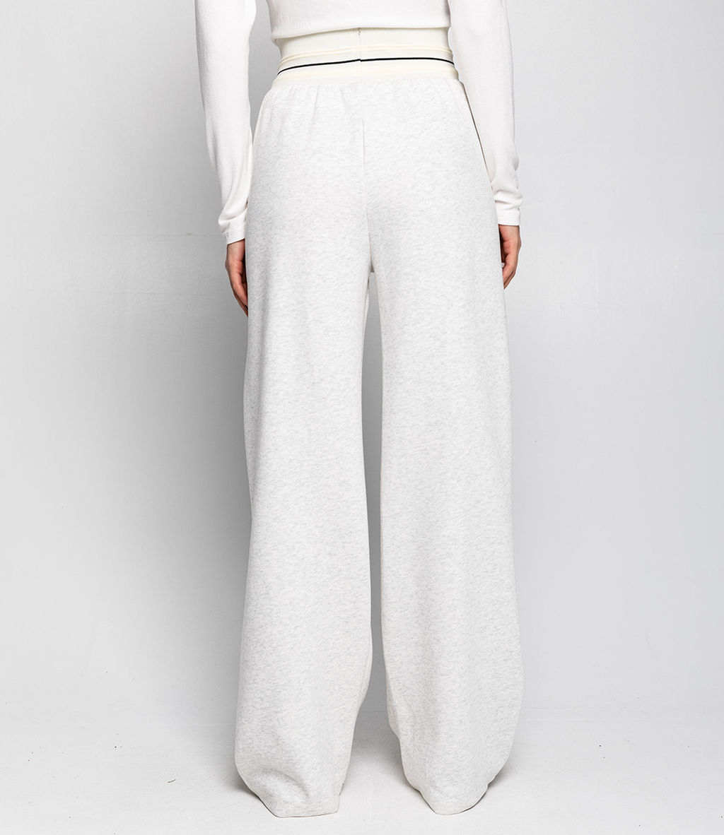 Брюки #КТ035 (1), светло-серый меланж