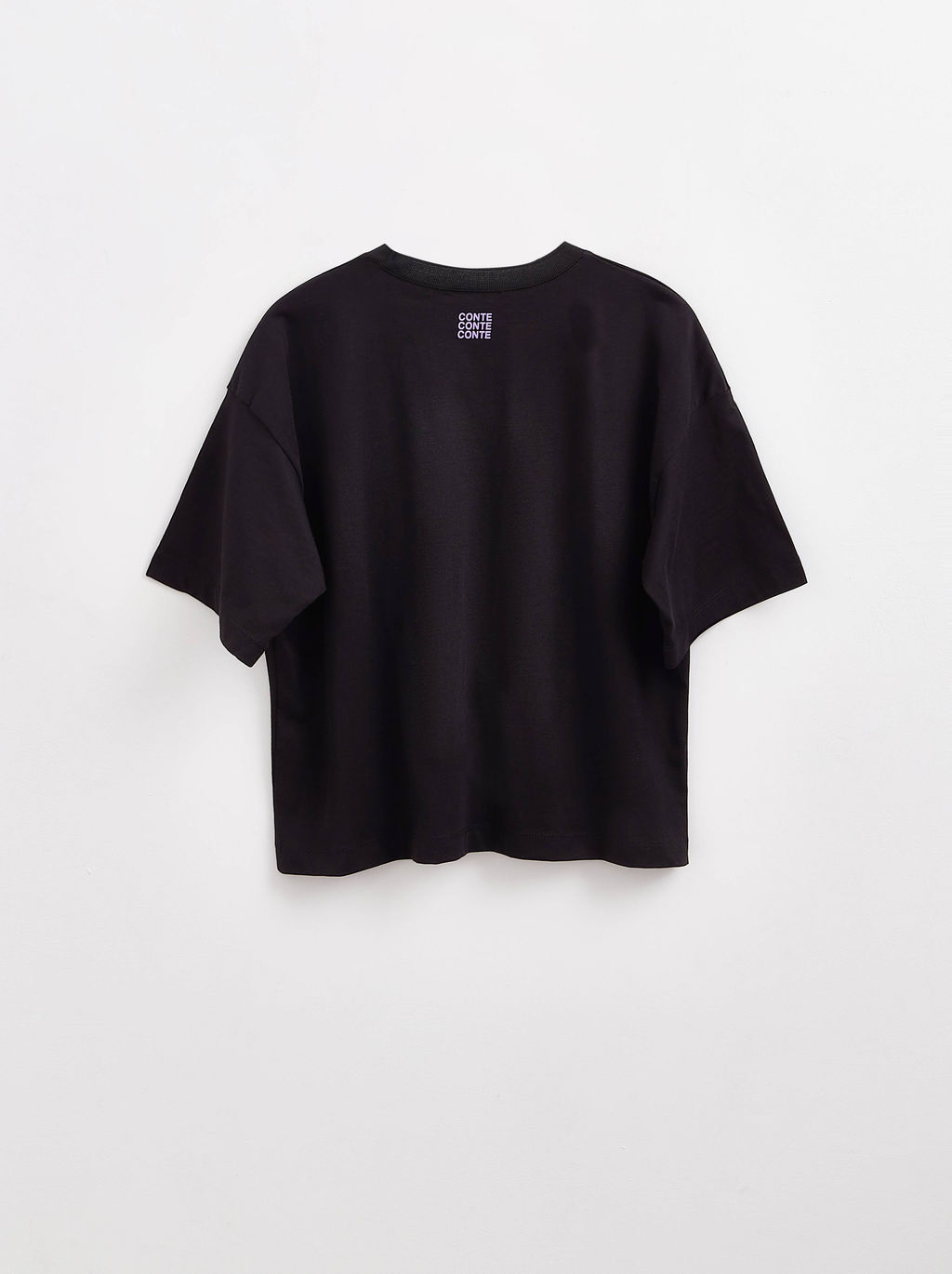 CONTE Футболка свободного кроя с рисунком и вышивкой Wild LD 2670 black-violet wild