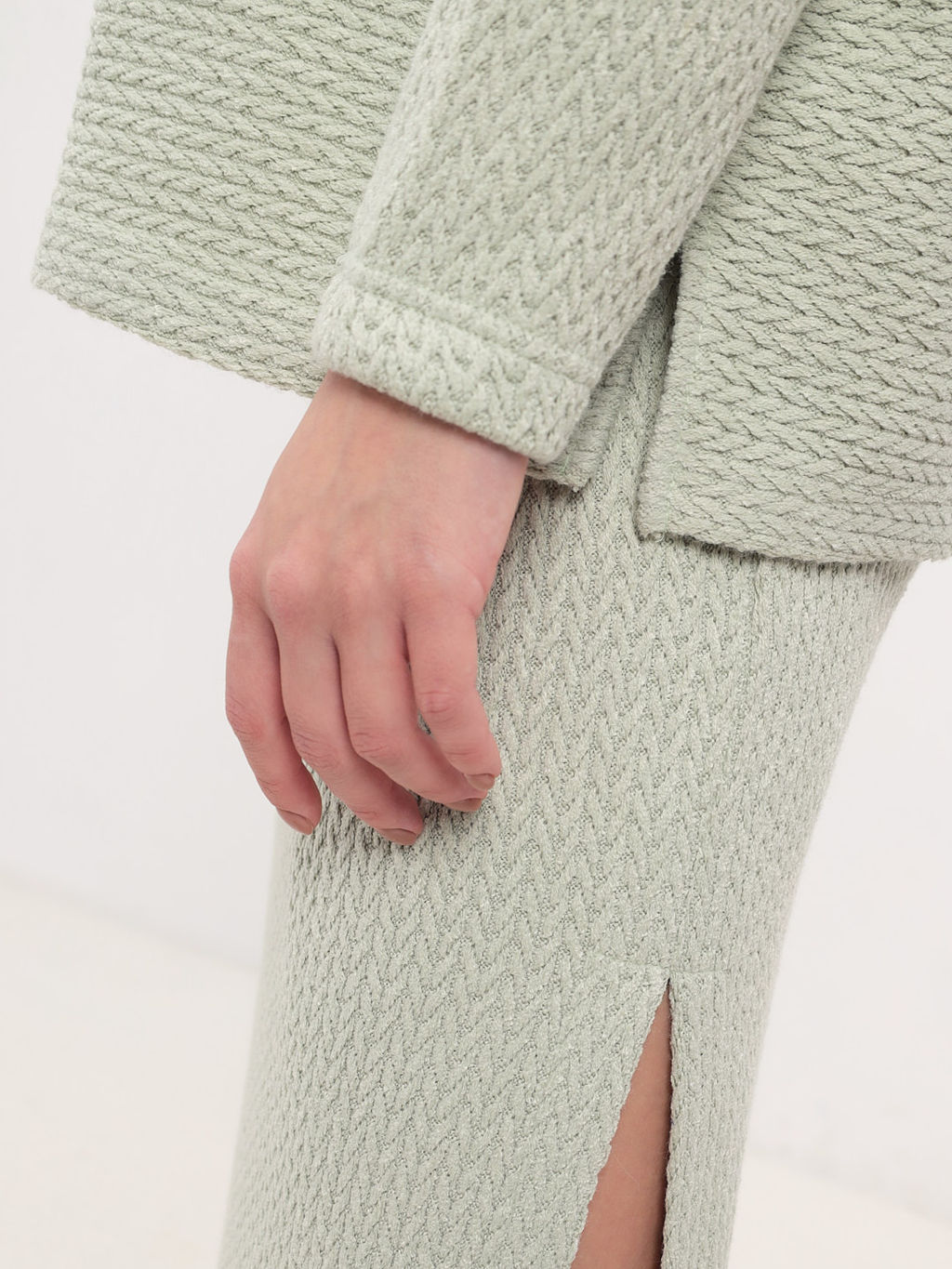 Юбка трикотажная KATHARINA KROSS KK-SKT-006Kn-салатовый  фото 3