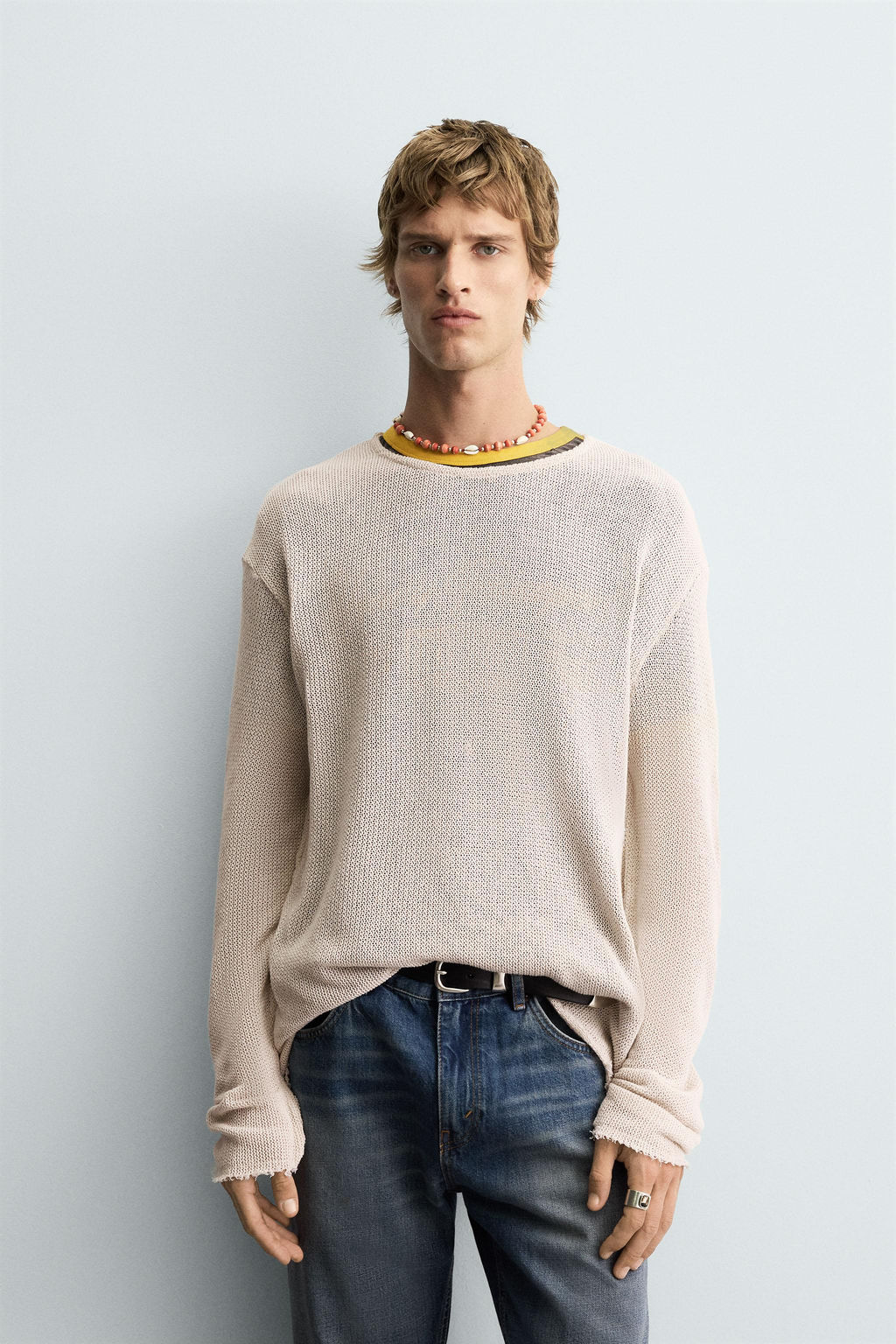 TEXTURED KNIT SWEATER - Zara фото 2