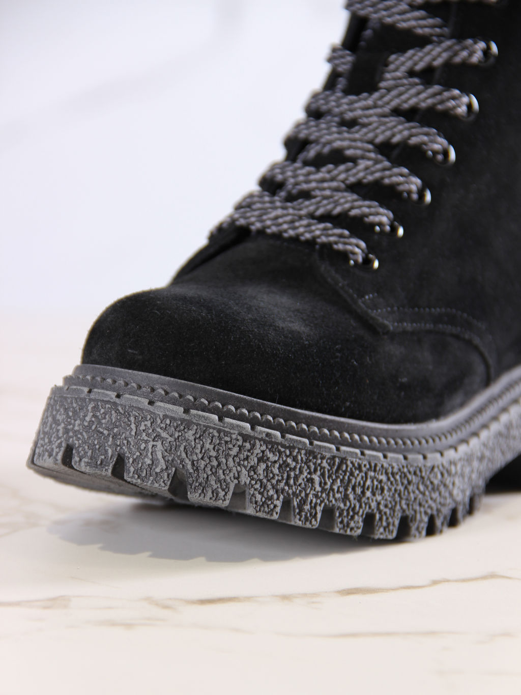 Ботинки EDART 327.22511gr. Черные замша/шерсть фото 8
