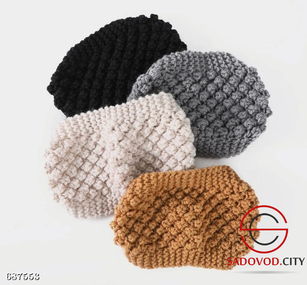 Зимняя теплая шерстяная повязка на голову - Bruno фото 8