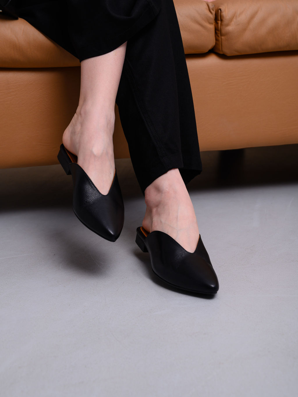 Мюли 1001.34104bl.Черный стар