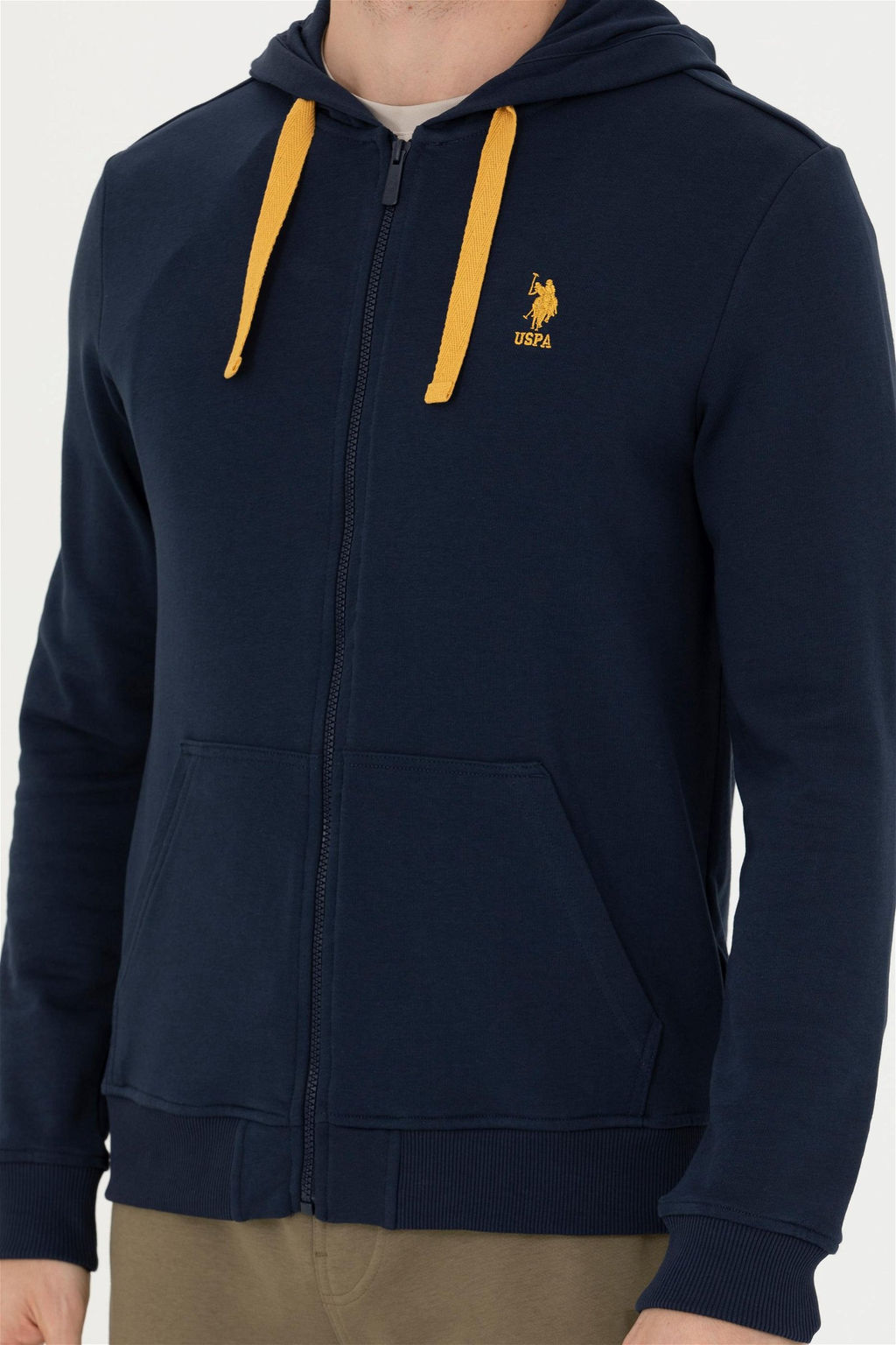 Мужской темно-синий вязаный кардиган - U.s. polo assn фото 13