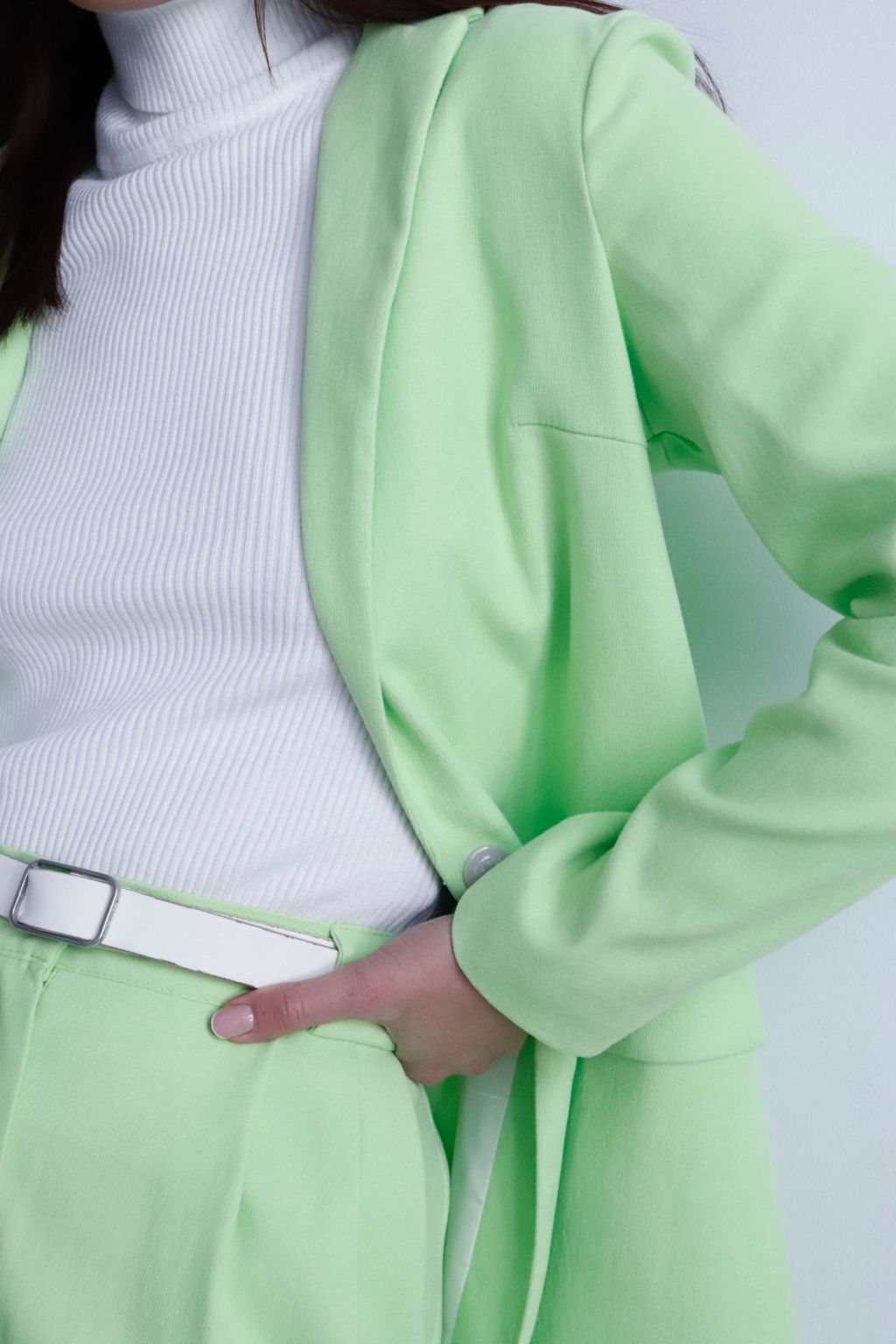 Жакет удлинённый с английским воротником - Martichelli фото 64