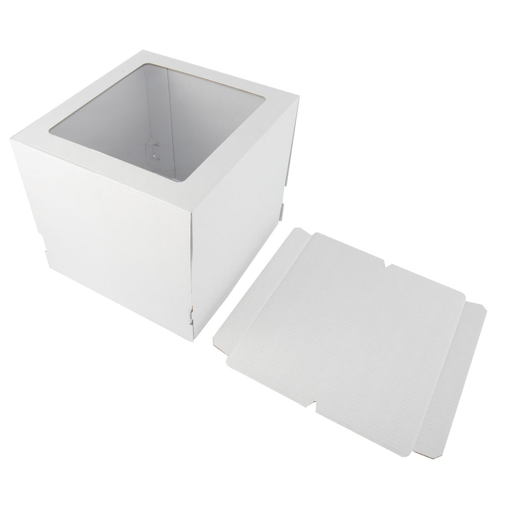 S-CHIEF BFC-050 Кондитерская коробка для торта С ОКНОМ 30.5 x 30.5 x 29 см  фото 4