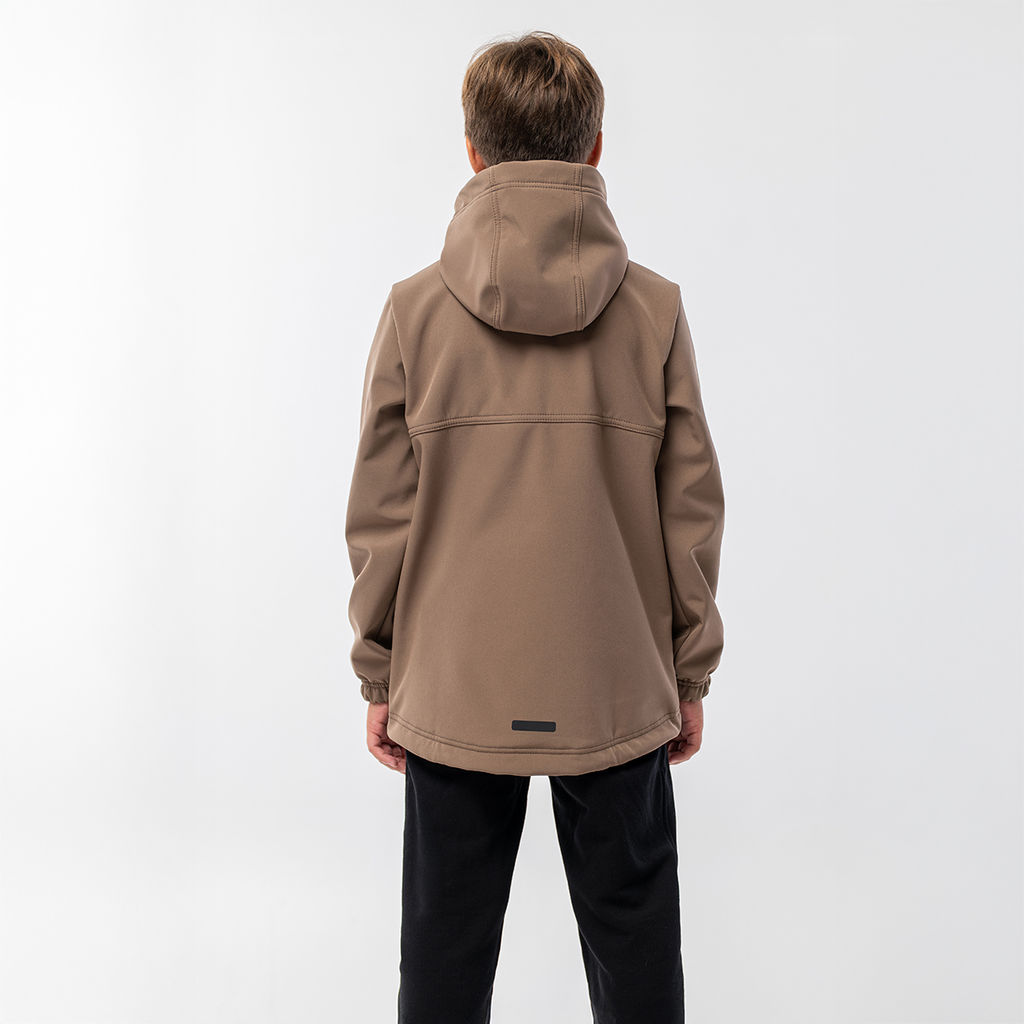 RODOS Куртка софтшелл для мальчика демисезон М-311д Тёмно-серый  фото 18