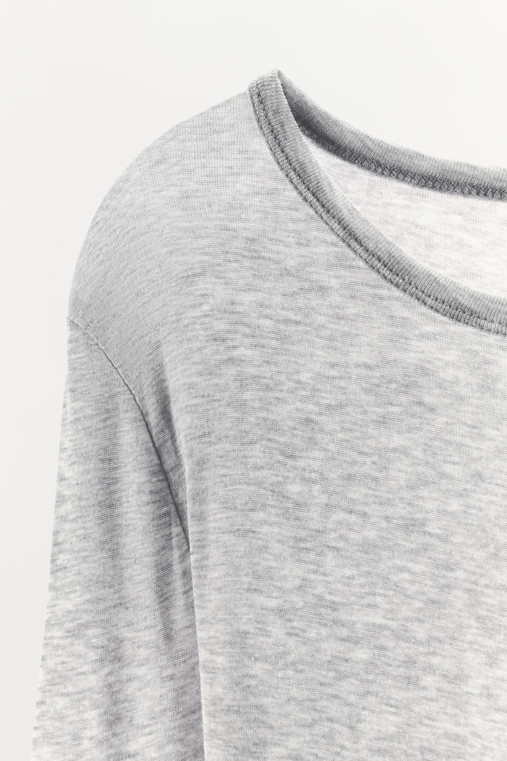 COTTON LONG SLEEVE T-SHIRT - Zara фото 5