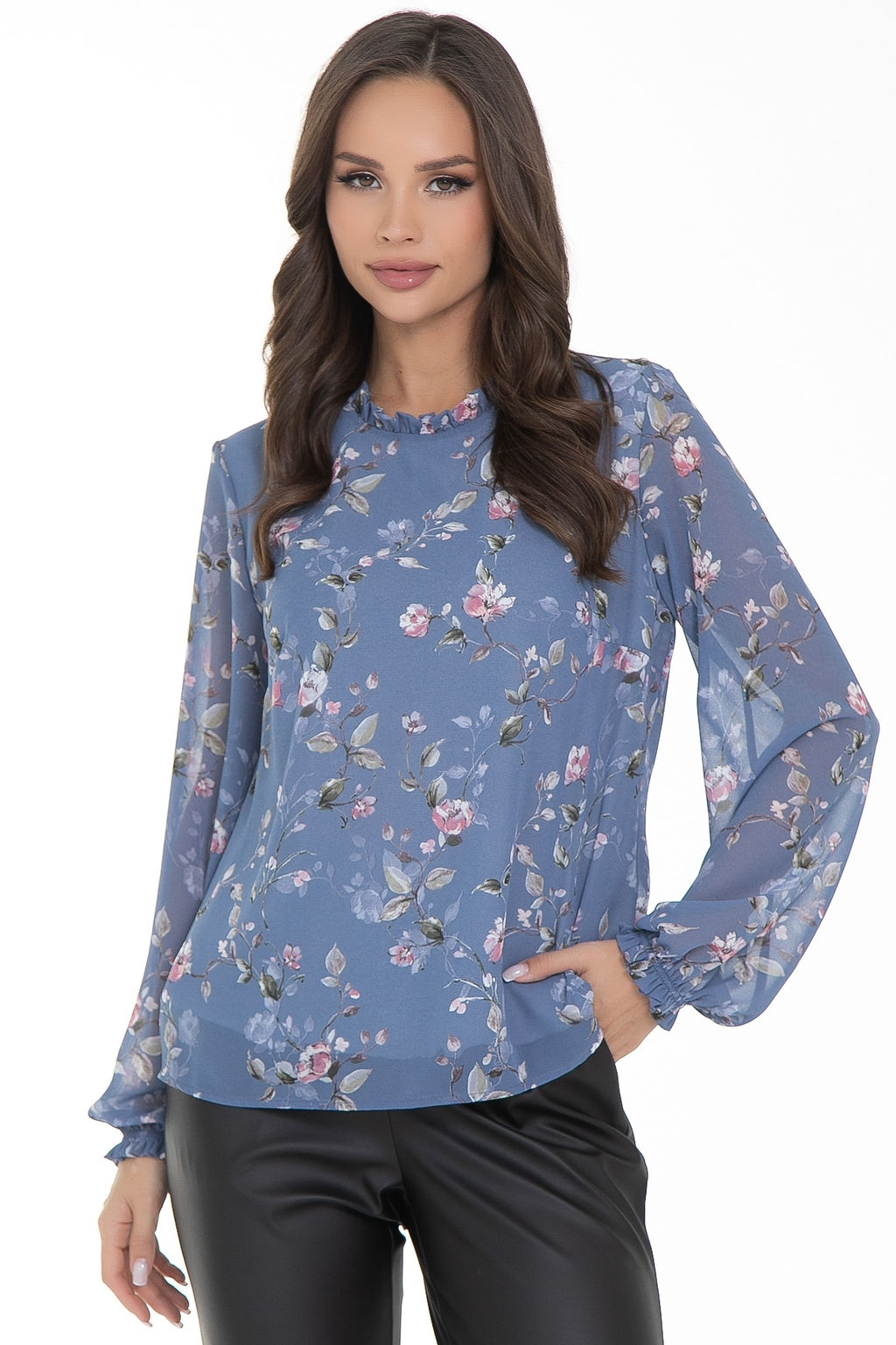 Блуза Волшебный шифон (блу) - Diolche фото 9