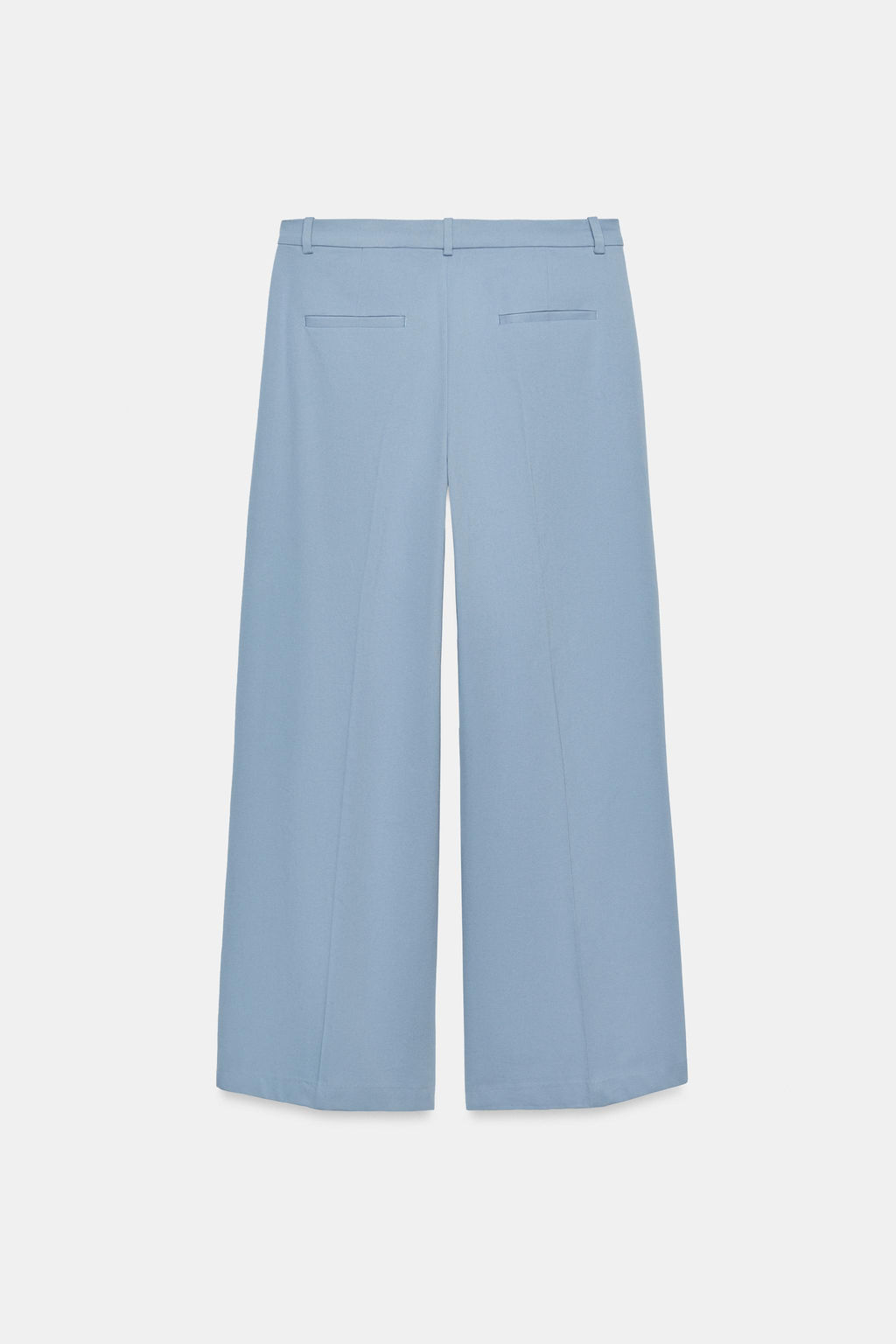 PANTAL?N WIDE LEG PLIEGUES ZW COLLECTION / Azul / Gris - Zara фото 3