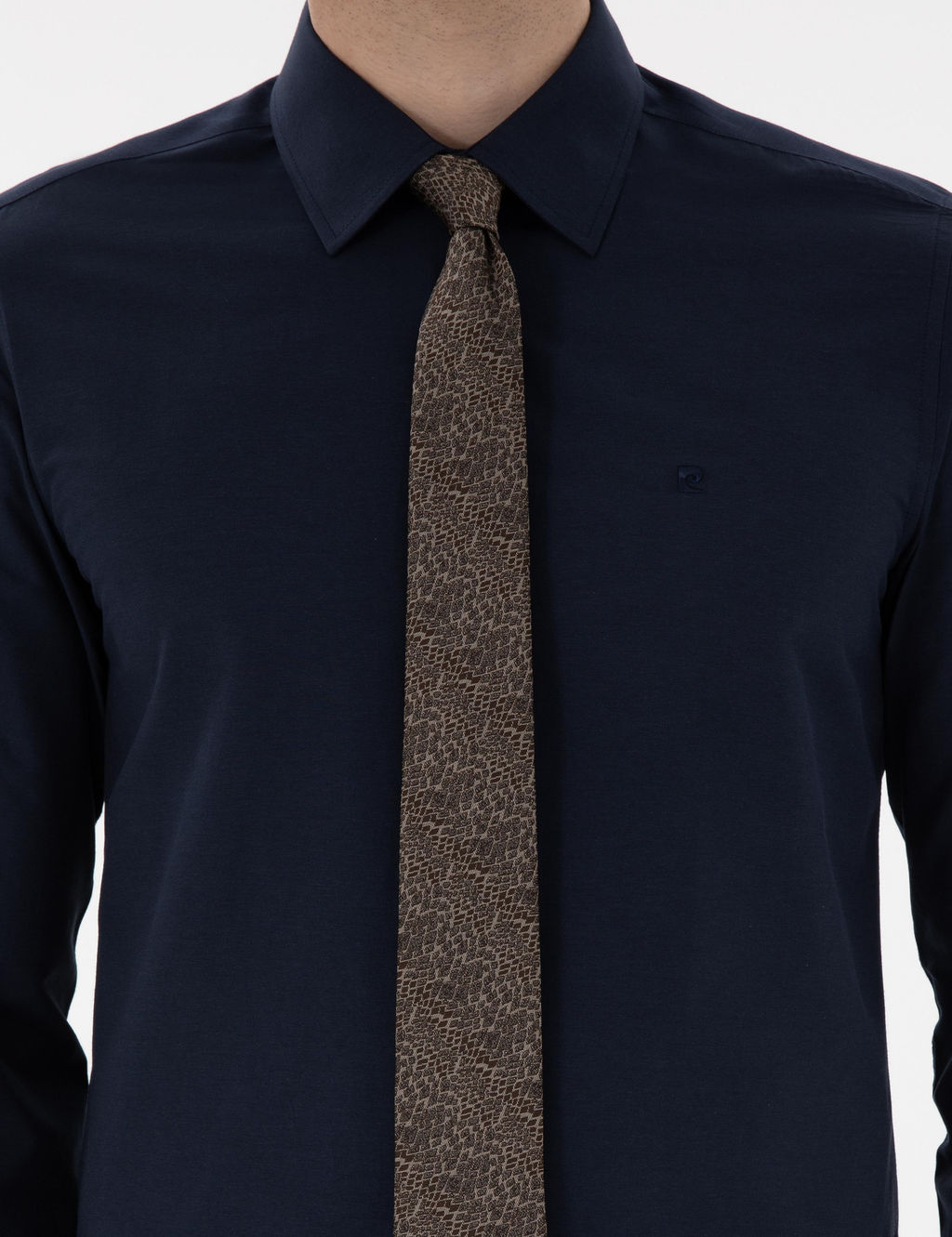Lacivert Slim Fit Uzun Kollu Klasik Basic G_mlek - Pierre cardin фото 6