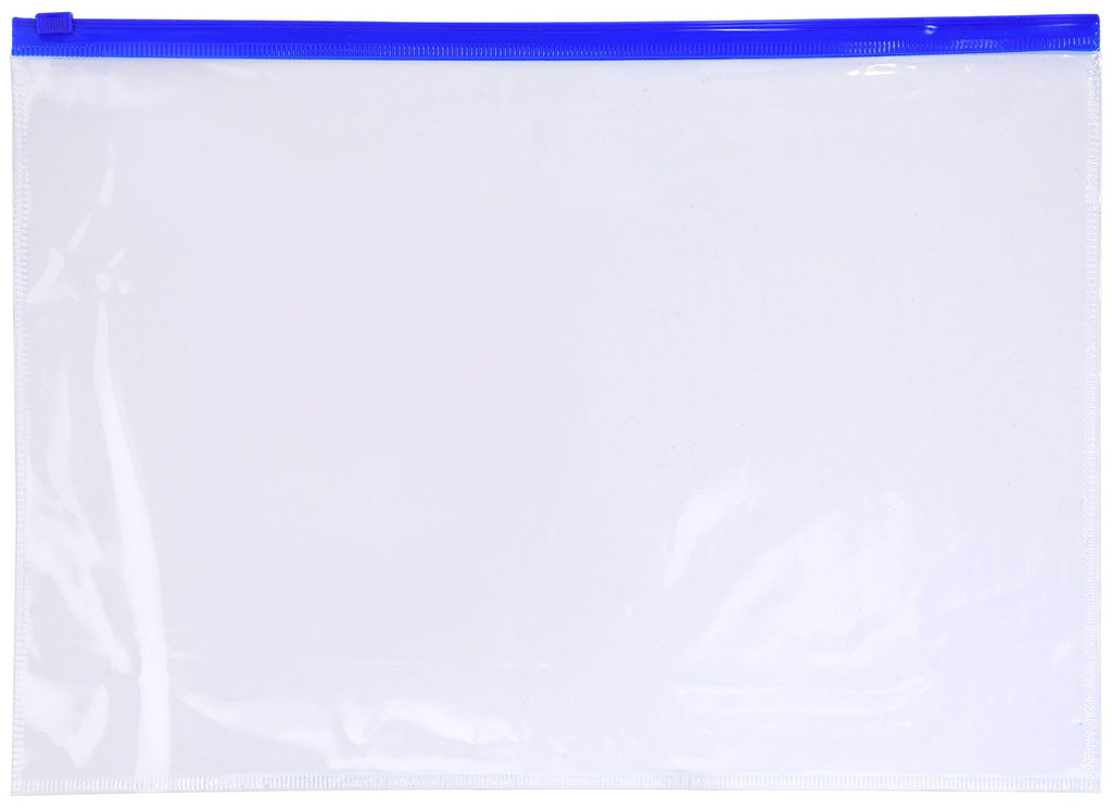 Цена за 2 шт. Папка-конверт на ZIP молнии INFORMAT А4 пластик 110 мкм прозрачная