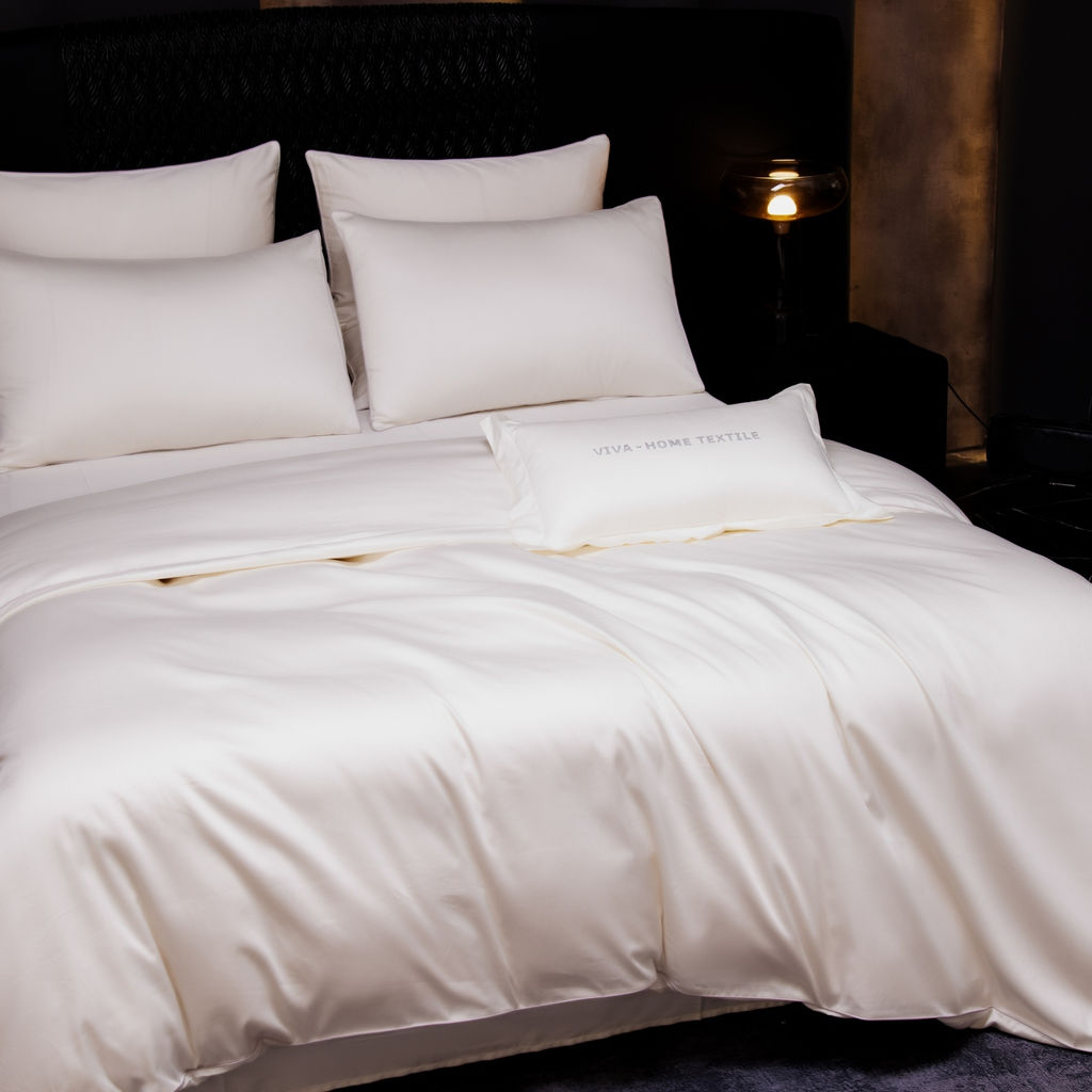 Комплект постельного белья Однотонный Сатин Премиум на резинке OCPR005 180*200*30;160*200*30;140*200*30 Евро 4 Наволочки