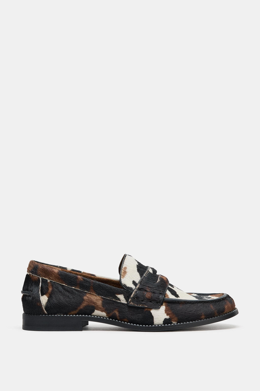 ANIMAL PRINT LEATHER LOAFERS - Zara фото 2