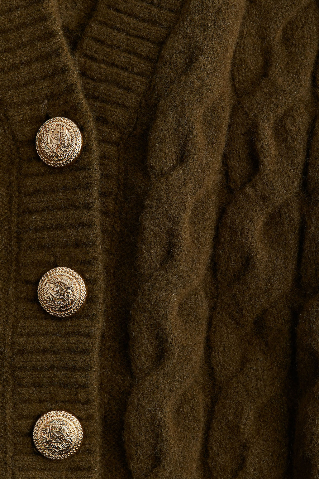 Cardigan en punto trenzado - H&m фото 7