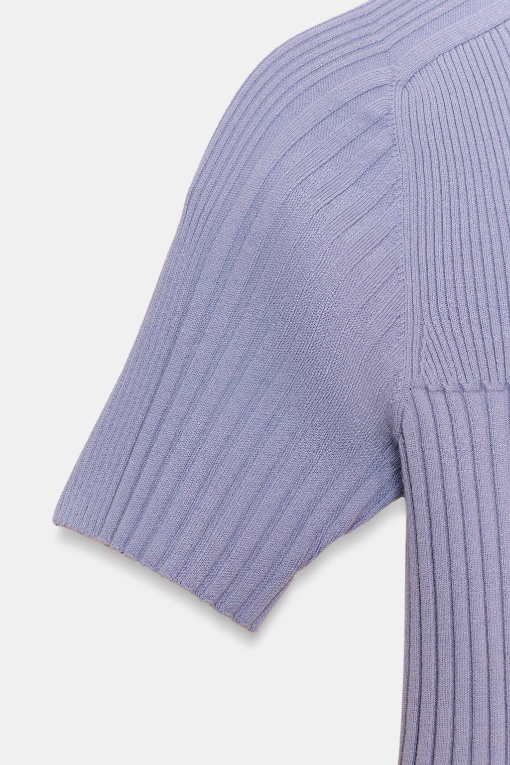 TOP CROP PUNTO RIB / Lila - Zara фото 4
