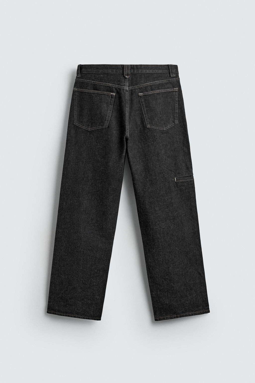 COTTON - LINEN STRAIGHT FIT JEANS - Zara фото 9