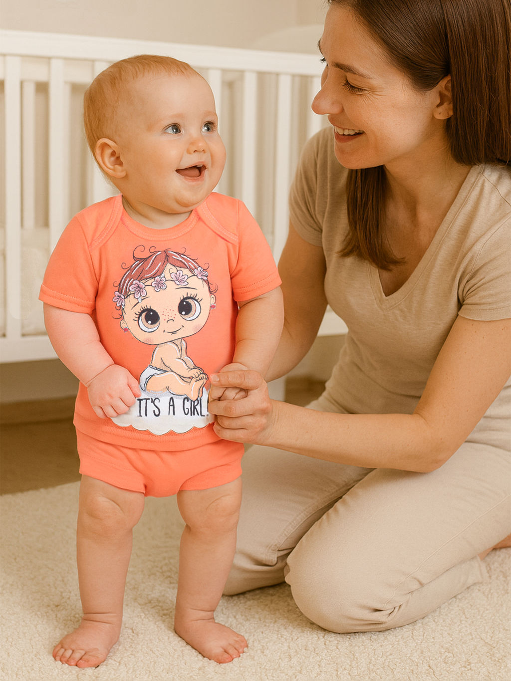 Комплект детский персиковый girl 706п (92, 56)