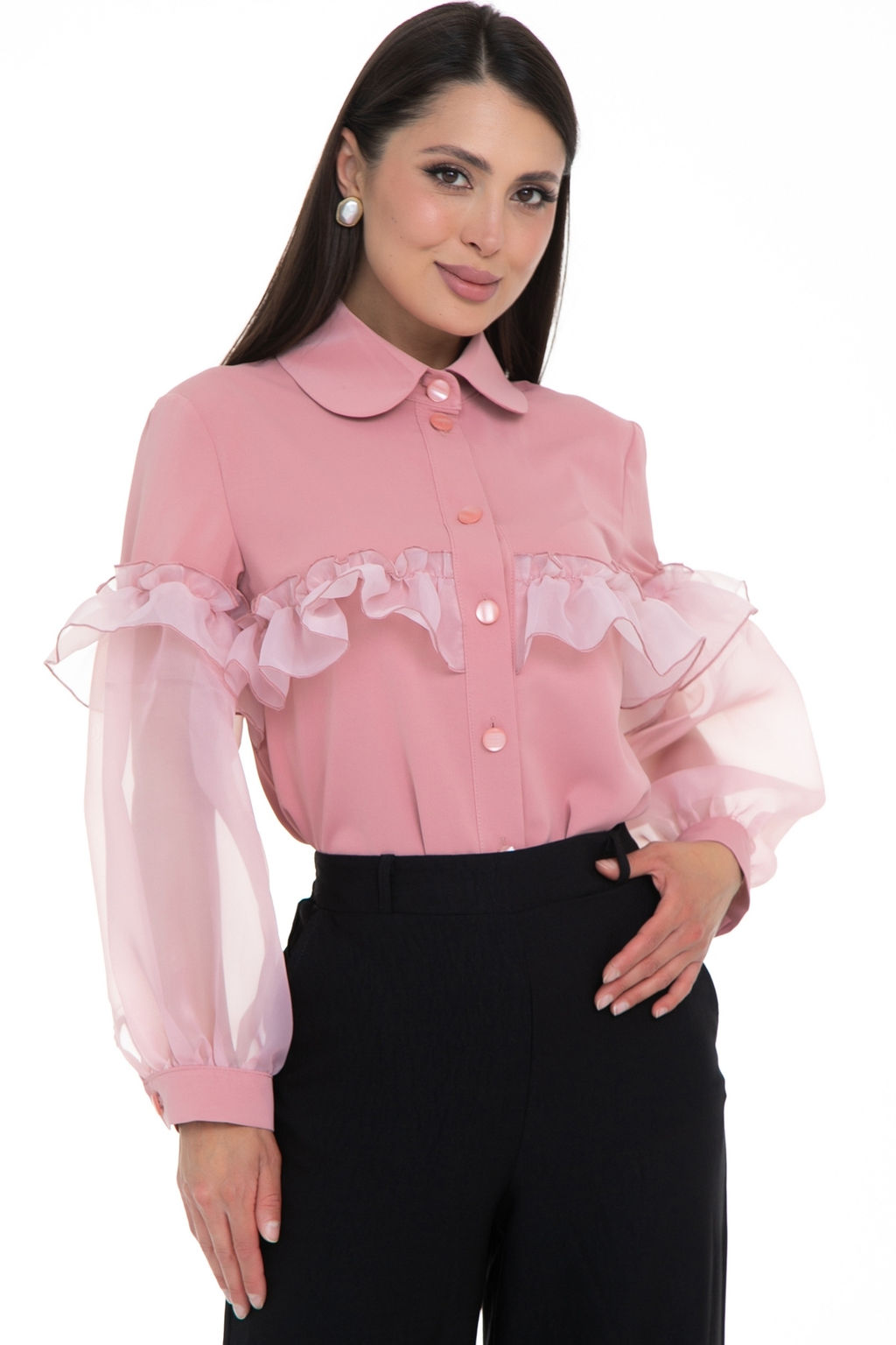 Блуза Очень красивая(пудра)