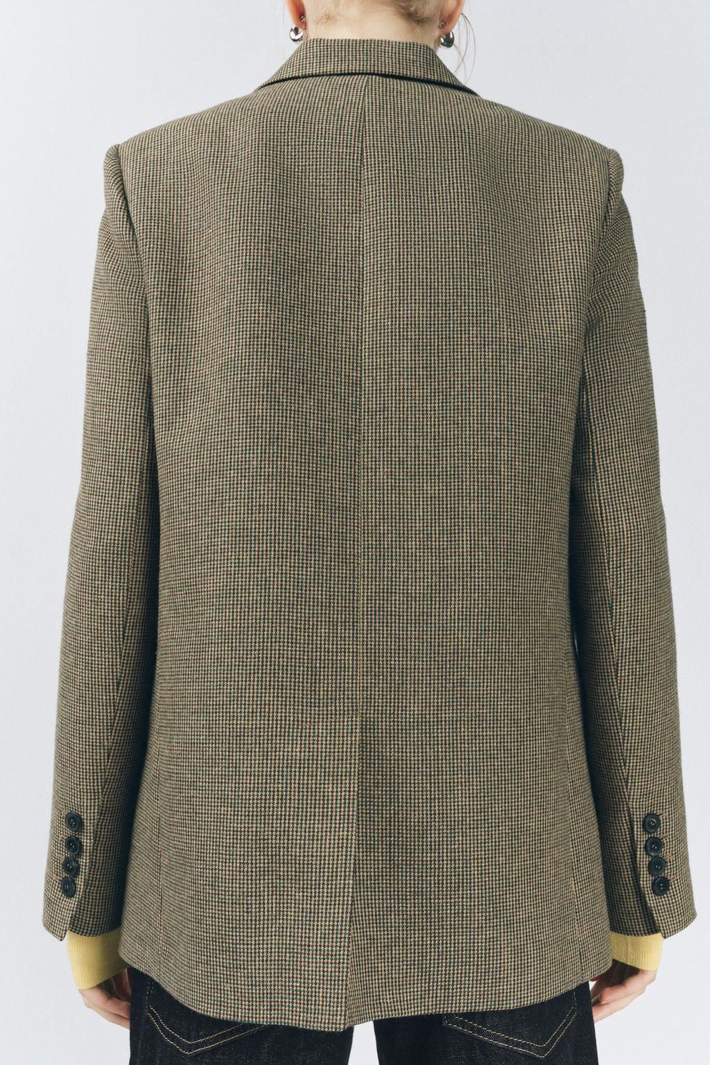 CHECK BLAZER ZW COLLECTION - Zara фото 3