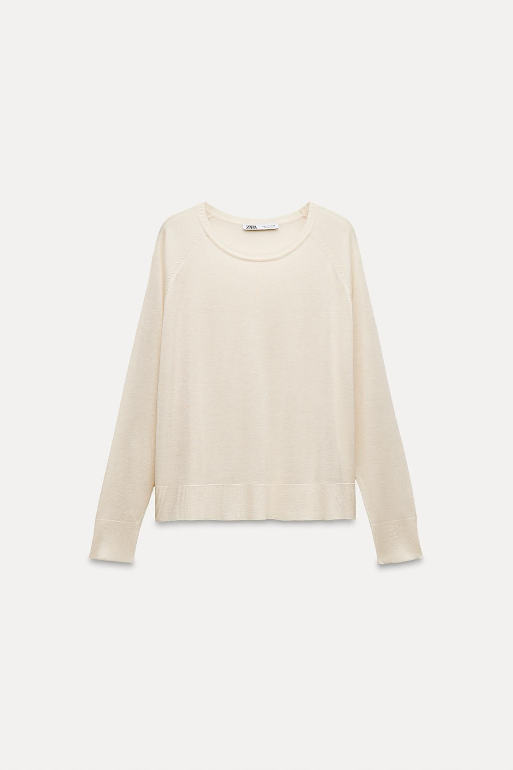 PLAIN FINE KNIT SWEATER - Zara фото 14