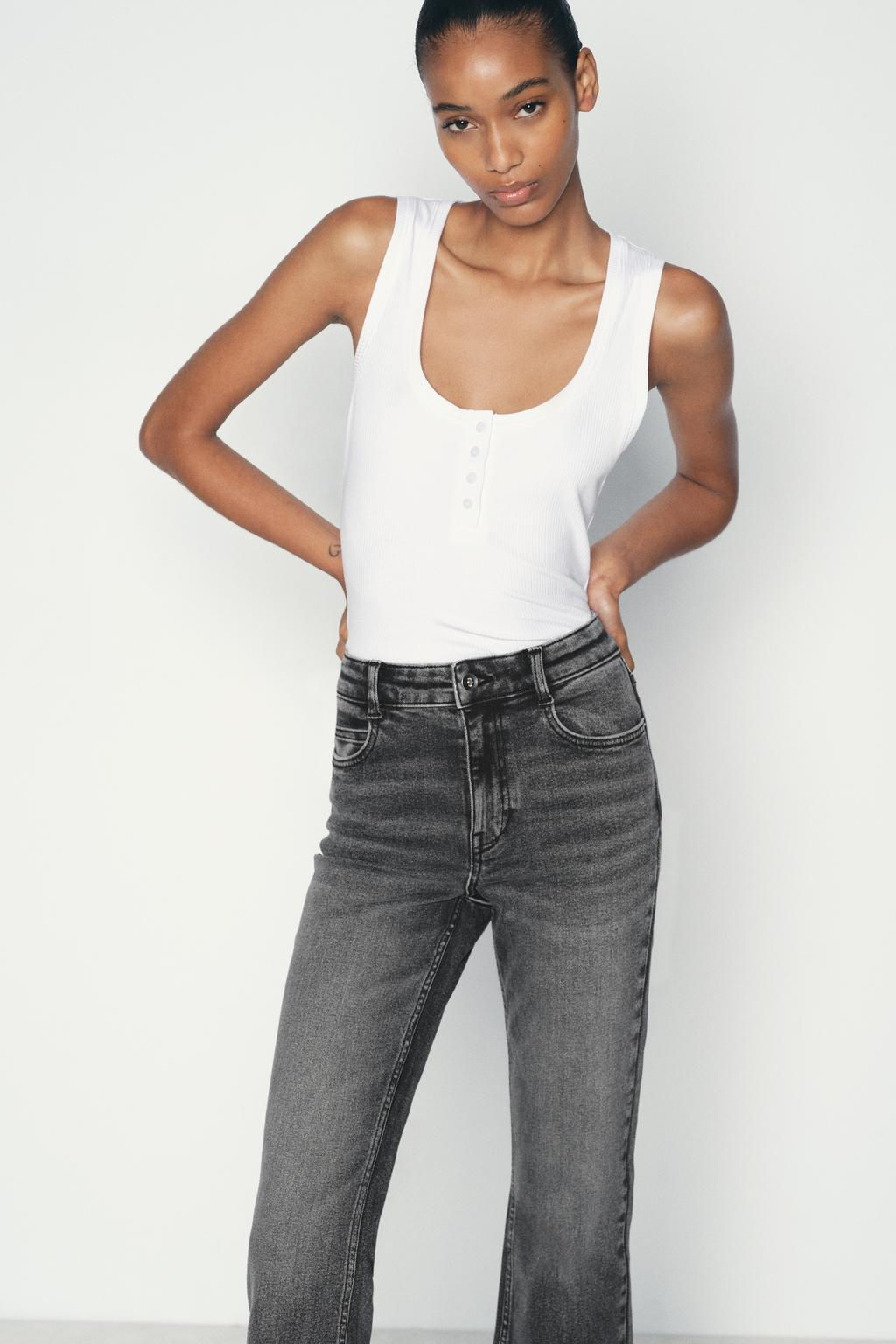 Z1975 HIGH-WAIST MINI FLARE JEANS - Zara фото 11