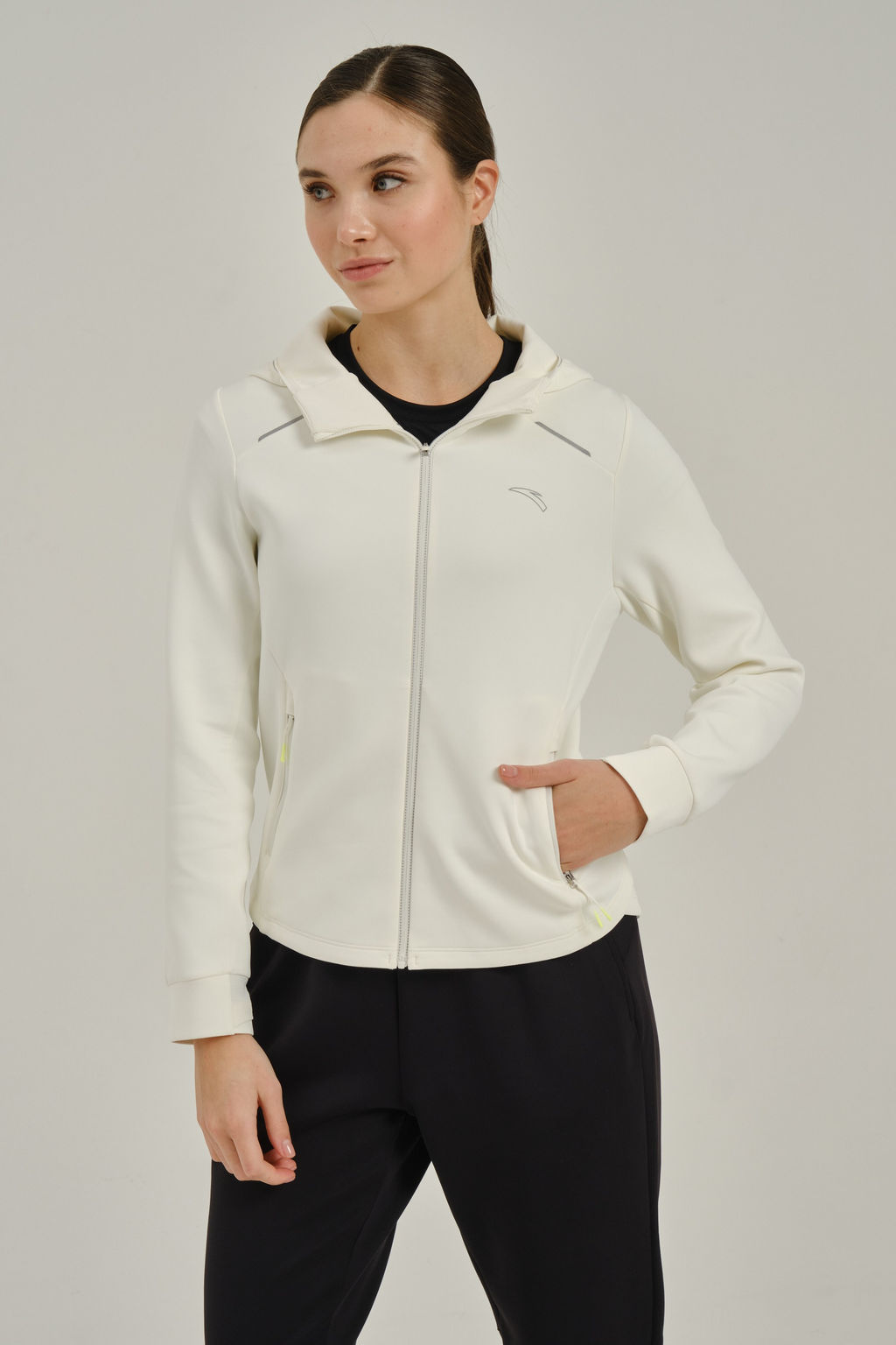 Толстовка на молнии Бежевый