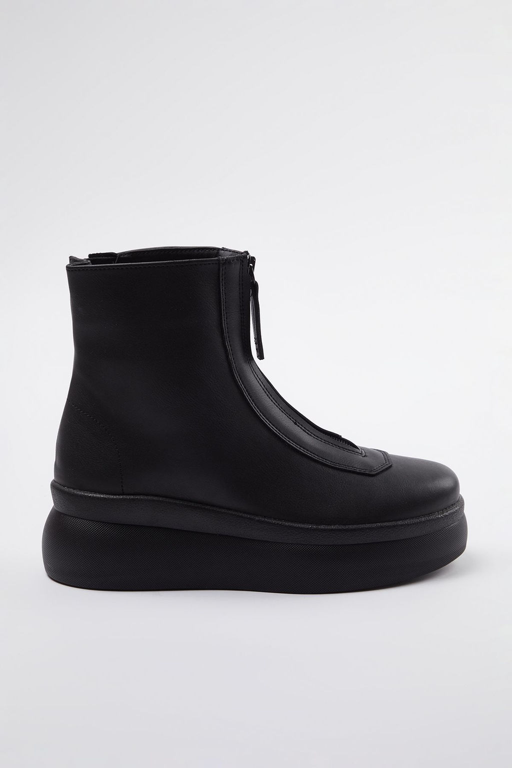 Trendyolmilla Shoes Siyah Flatform Topuklu Fermuarl? Kad?n Bot TAKAW25BO00017  фото 4