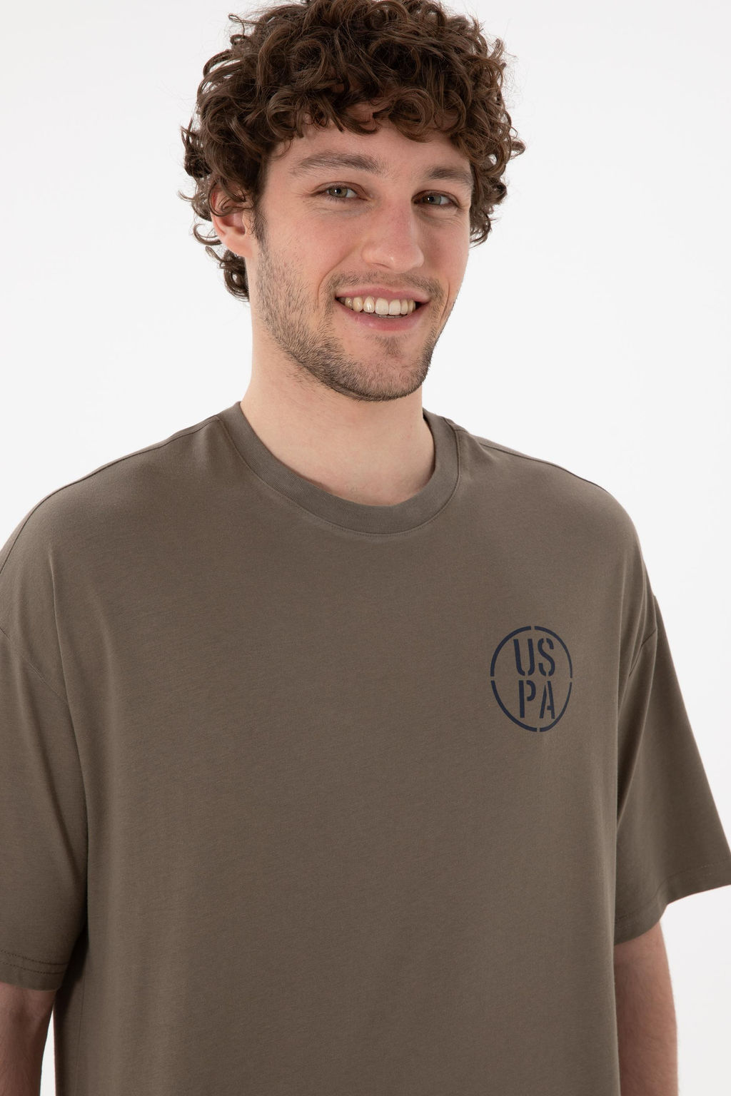 Erkek Oversize Fit Bisiklet Yaka Vizon Ti__rt Sepette S_rpriz _ndirim - U.s. polo assn фото 3