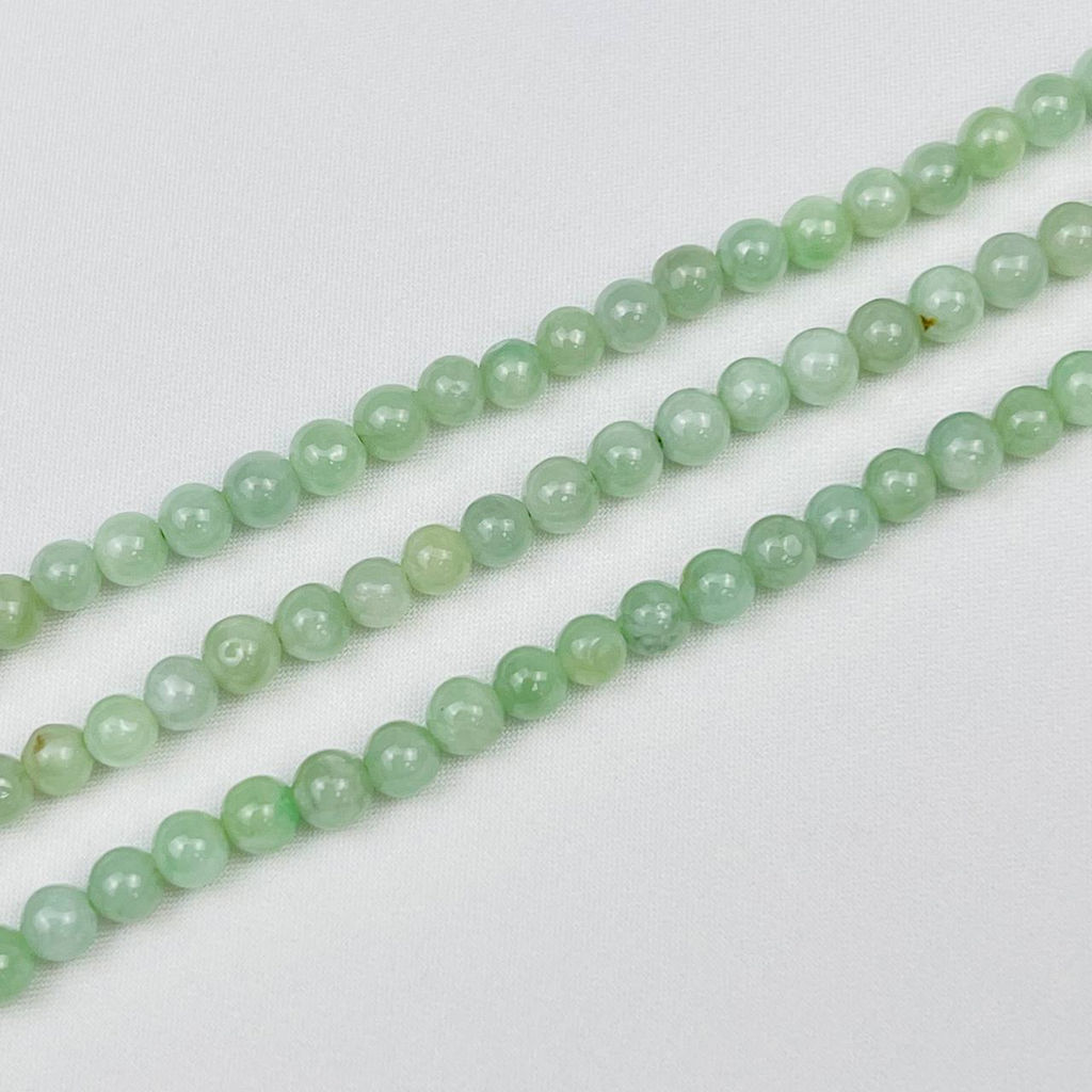Бусины для украшений из Жадеита (88 бусин)