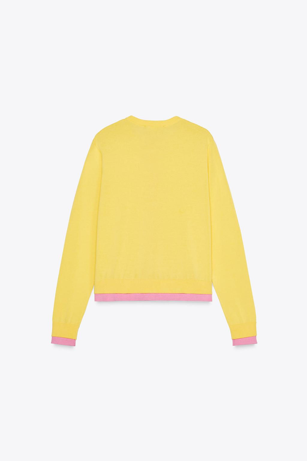 COLOUR BLOCK KNIT CARDIGAN - Zara фото 5