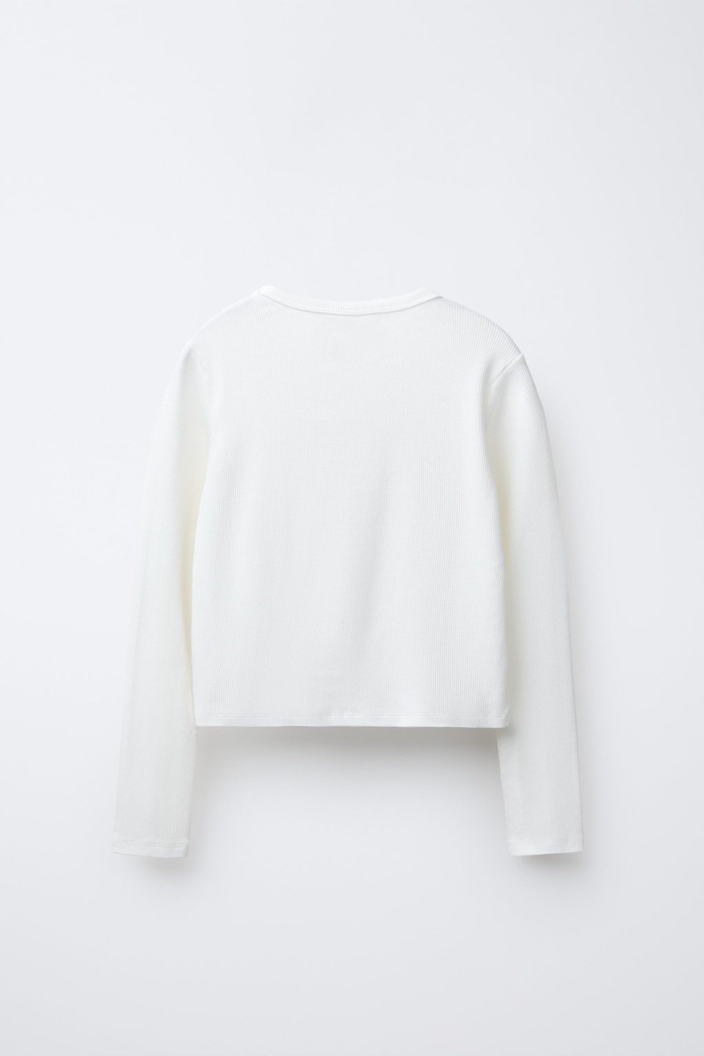 PRINTED RIBBED T-SHIRT - Zara фото 3