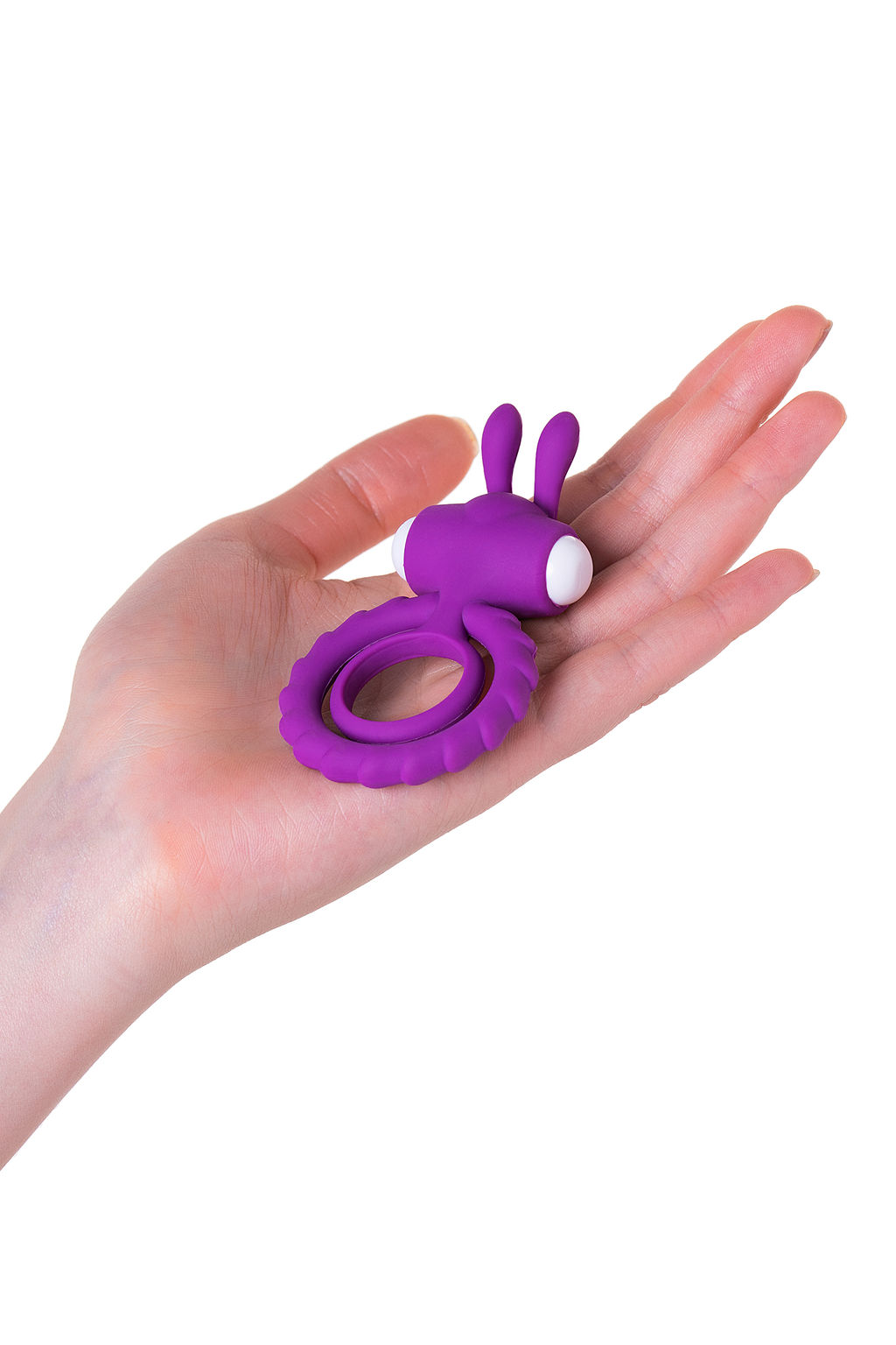 Эрекционное кольцо на пенис JOS GOOD BUNNY, силикон, фиолетовый, 9 см  фото 7