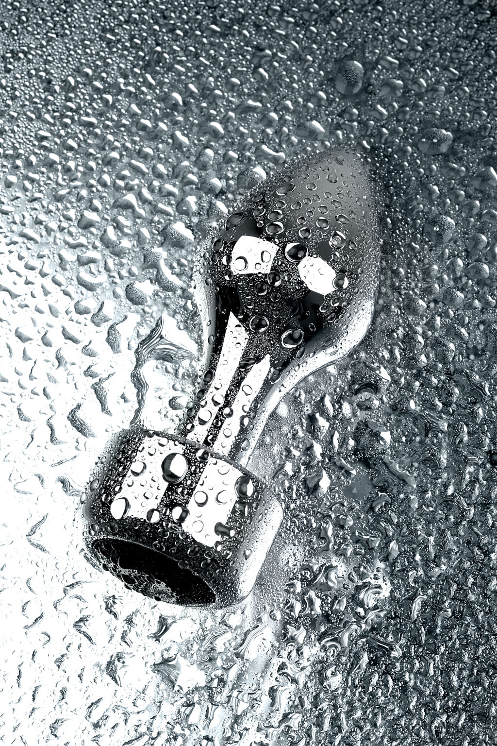 Анальная втулка Metal by TOYFA, металл, серебряная, с чёрным кристаллом, 10,8 см, 4 см, 200 г  фото 10