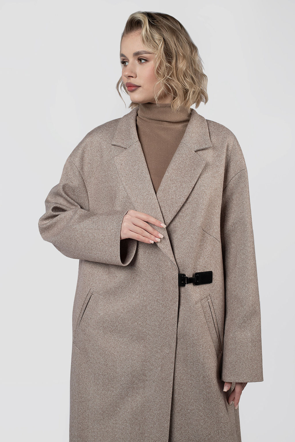 01-11847 Пальто женское демисезонное - El podio фото 5