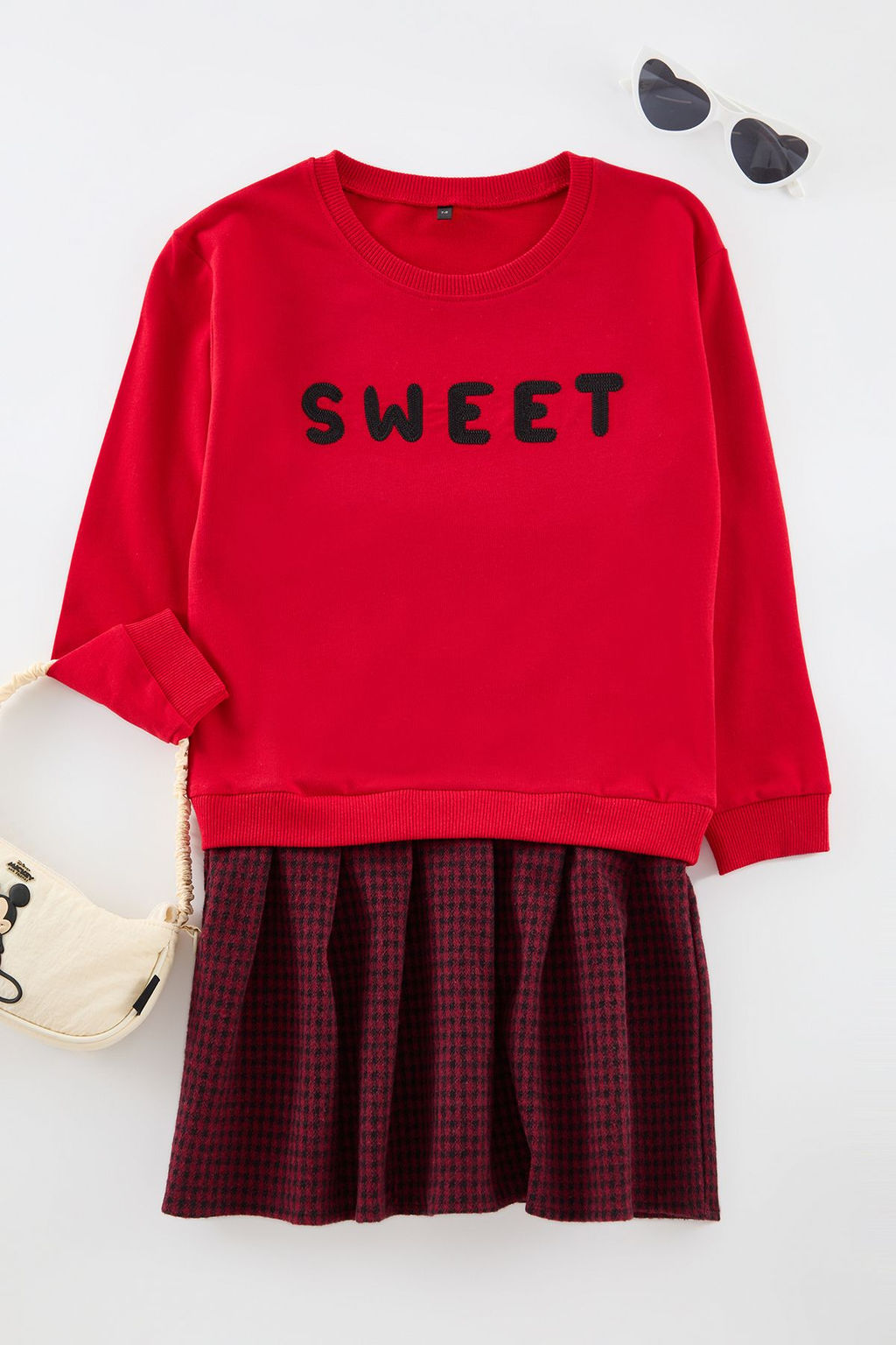 Ekru Pamuklu K?z Cocuk Regular Orme Elbise TKDAW25EL00010 - Trendyolmilla фото 3