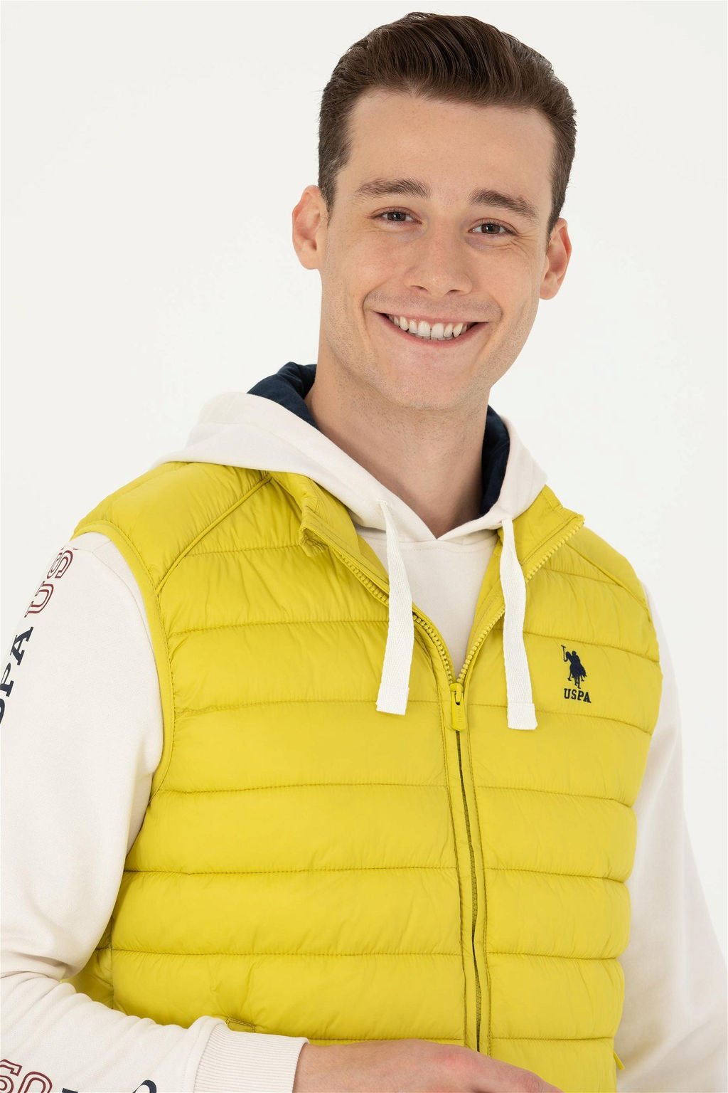U. S. Polo Assn Мужской неоновый желтый жилет - U.s. polo assn фото 2