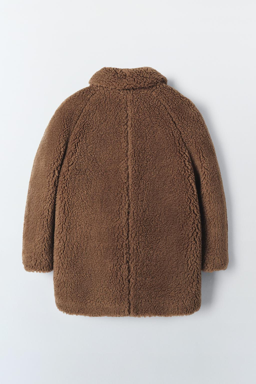 LIMITED EDITION LONG FAUX SHEARLING COAT - Zara фото 3