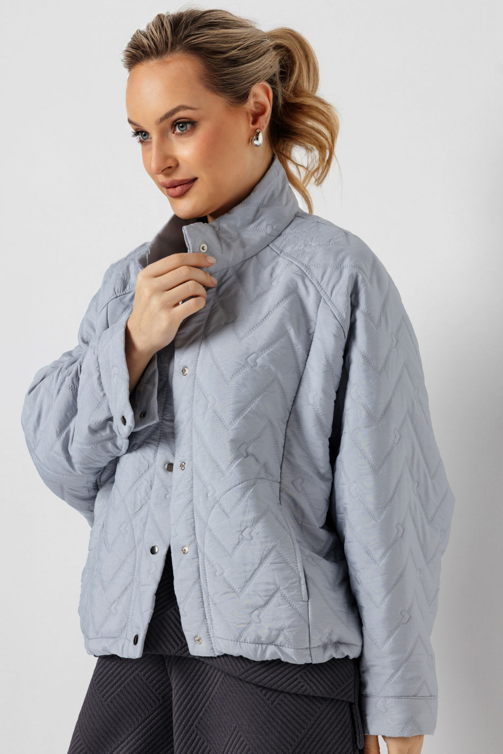 Жакет женский 4508/01/Серо-голубой