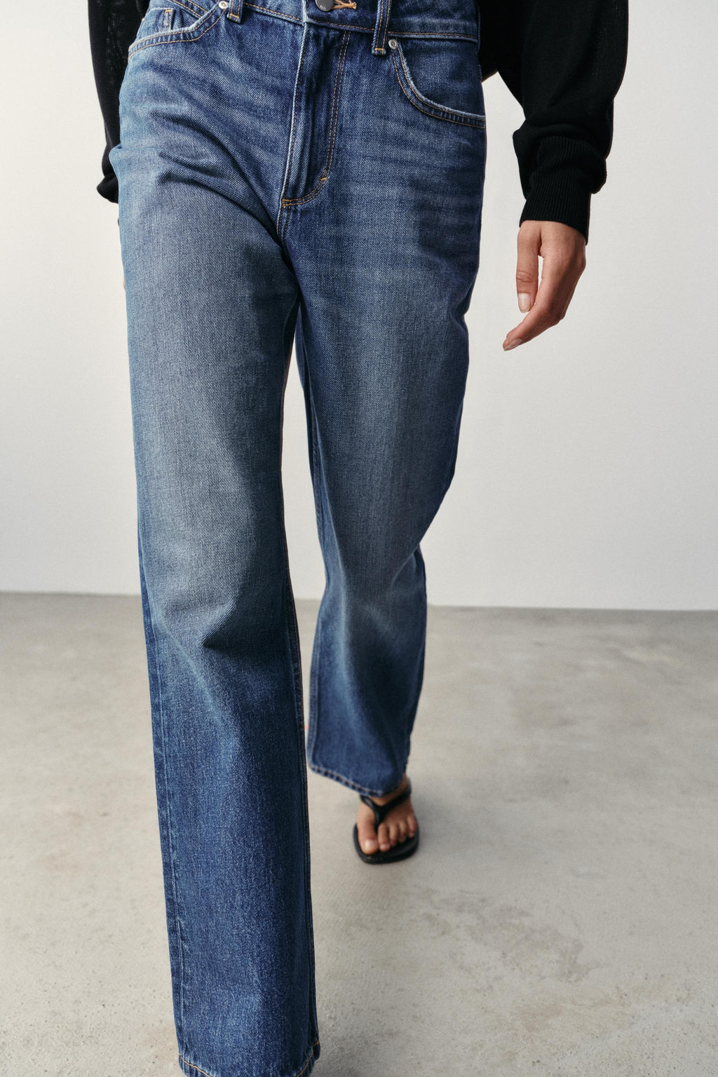 JEANS Z1975 REGULAR TIRO ALTO LONG LENGTH / Azul - Zara фото 6