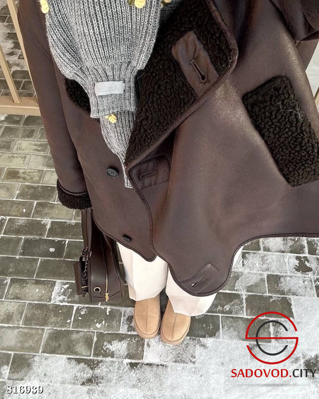 Зимняя утепленная дубленка - Bruno фото 3